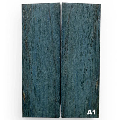 Beech Wood- BLUE- .28" x 1.7" x 5" Scales- Raffir® Wood - Maker Material Supply
