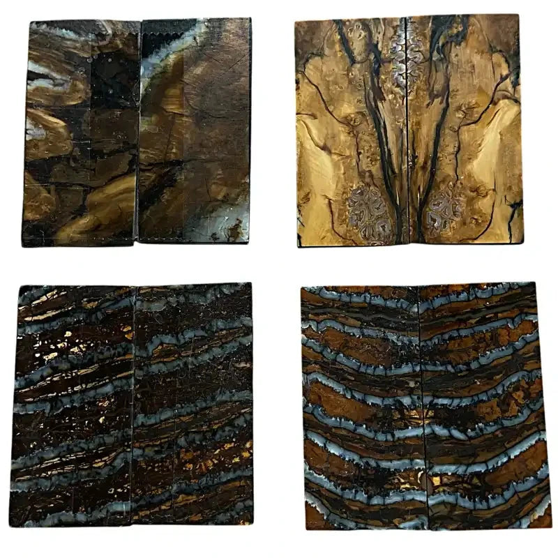 Mammoth Molar Jewelry Sets- 1/8" x 0.9" x 1.8"- NATURAL- Raffir® Fossils - Maker Material Supply