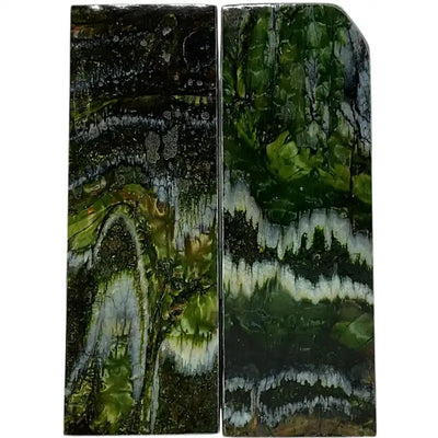 Mammoth Molar Scales- GREEN- .20" x 1.7" x 4.8"- Raffir® Fossils- MMS3 - Maker Material Supply