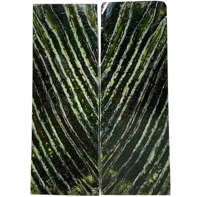 Mammoth Molar Scales- GREEN- .24" x 1.7" x 4.8"- Raffir® Fossils- MMS7 - Maker Material Supply