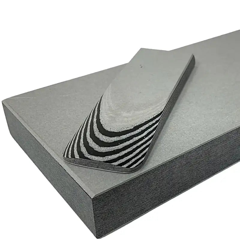 Paper Micarta Slabs- 3/4" thicknessStone & Black3/4" x 2.5" x 5.75"