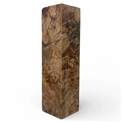 Poplar Burl Master Block- BROWN- Raffir® Wood - Maker Material Supply