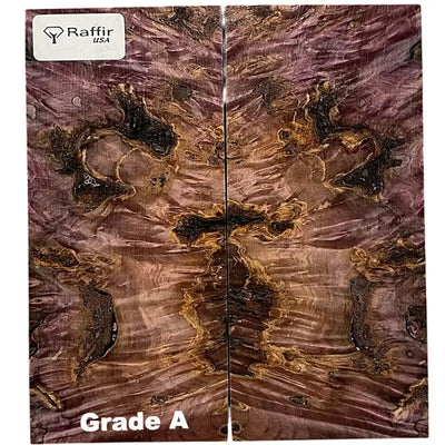 Poplar Burl Scales- PURPLE- Wood by Raffir® - Maker Material Supply