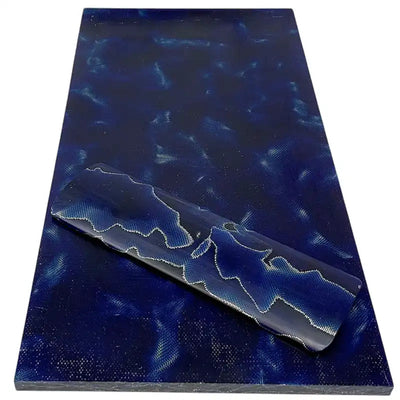 Raffir® Alume Curly Composite- BLUE- Sheets - Maker Material Supply
