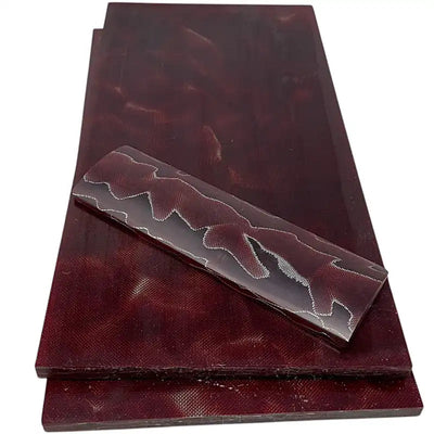 Raffir® Alume Curly Composite- RED- Sheets - Maker Material Supply
