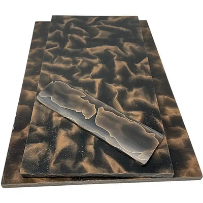 Raffir® Noble Curly Bronze Composite- BLACK- Sheets - Maker Material Supply