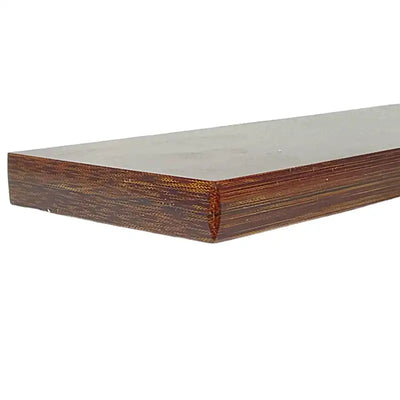 Vintage Linen Micarta- Solid Brown w SINGLE BLACK LINE - Maker Material Supply