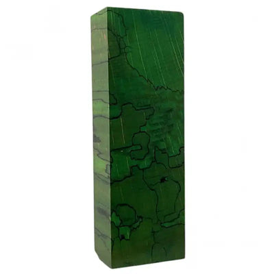 Spalted Beech Scales & Block- GREEN- Raffir® Wood - Maker Material Supply