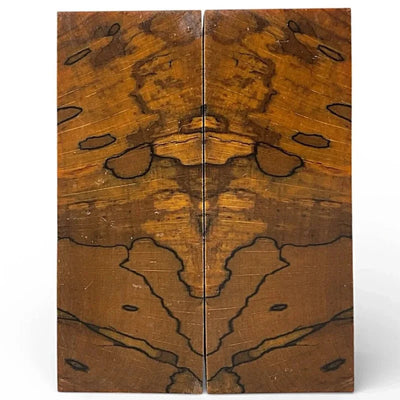 Spalted Beech Scales & Block- ORANGE- Raffir® Wood - Maker Material Supply