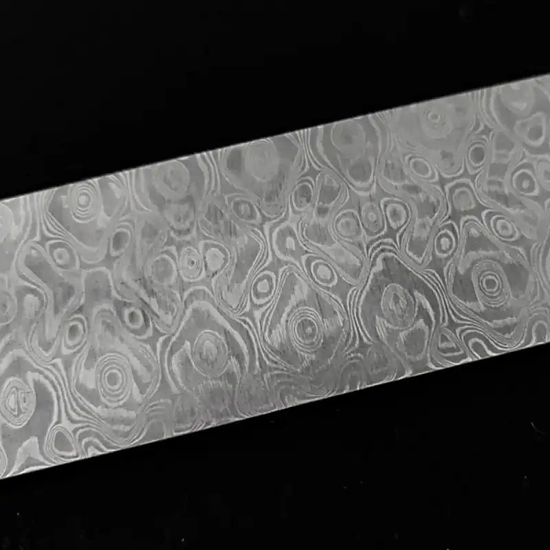 Stainless Damascus San Mai- 304+AEB-L w MagnaCut Core- CYCLOPS Pattern- by Futuron Forge - Maker Material Supply