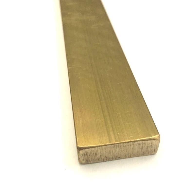 1/4 x 1 C360 Brass Flat Bar 12 Long Solid .230 Mill Stock