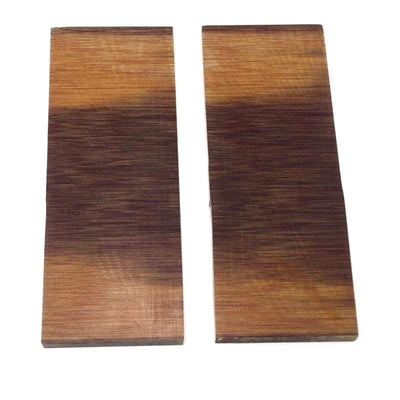 Crosscut Vintage Linen Micarta Scales- TWO TONE BROWN - Maker Material Supply