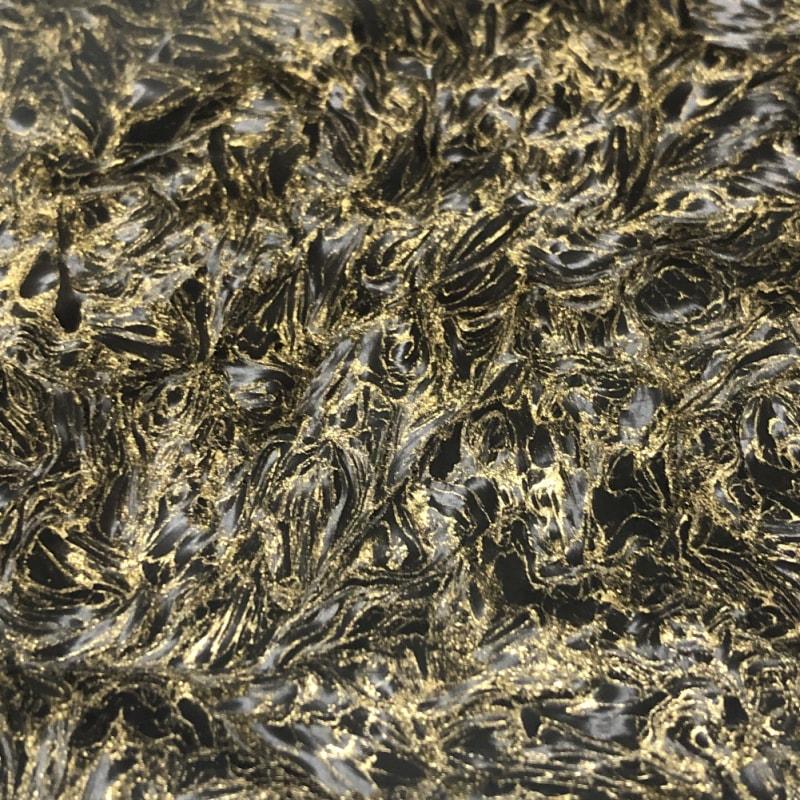 Dark Matter GOLD- Marbled Carbon Fiber by FAT Carbon - Maker Material Supply