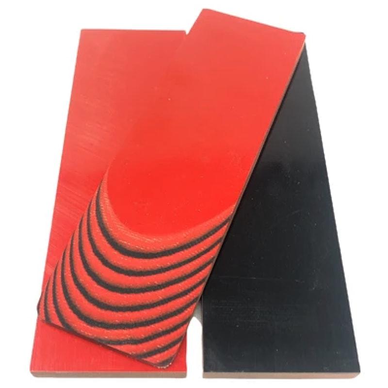 G10 Maroon Red Handle Scale Material – .250 X 2 X 5.5 – 2 Pieces – Knife/Gun Handle