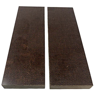 Old Stock Vintage Canvas Micarta- 3/8" x 1.5" x 5"- Aged Natural Brown - Maker Material Supply