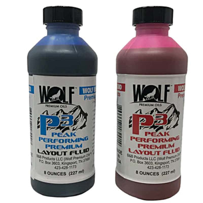 Layout Fluid - P3 Peak Performing Premium BLUE & RED 8oz - Maker Material Supply