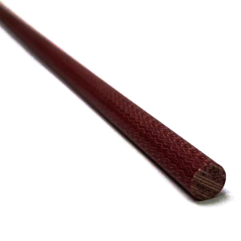 Red Canvas Micarta- Solid Round Rod Pin Stock- Various Sizes- 1pc - Maker Material Supply