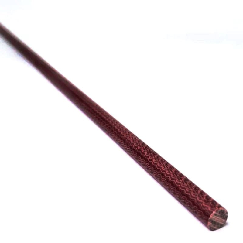 Red Canvas Micarta- Solid Round Rod Pin Stock- Various Sizes- 1pc - Maker Material Supply