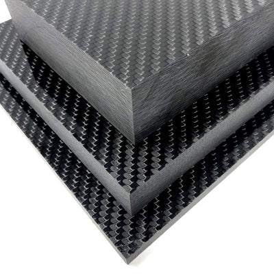 Carbon Fiber Solid Twill 2x2 Sheets- by CarbonWaves - Maker Material Supply
