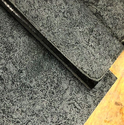 Vintage 1940s Rag/Shredded Canvas Micarta- Various Sizes- BLACK - 1 slab - Maker Material Supply