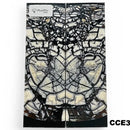 Mammoth Ivory Tusk- HYBRID CROSSCUT w Black Resin- by Raffir®