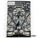 Mammoth Ivory Tusk- HYBRID CROSSCUT w Black Resin- by Raffir®