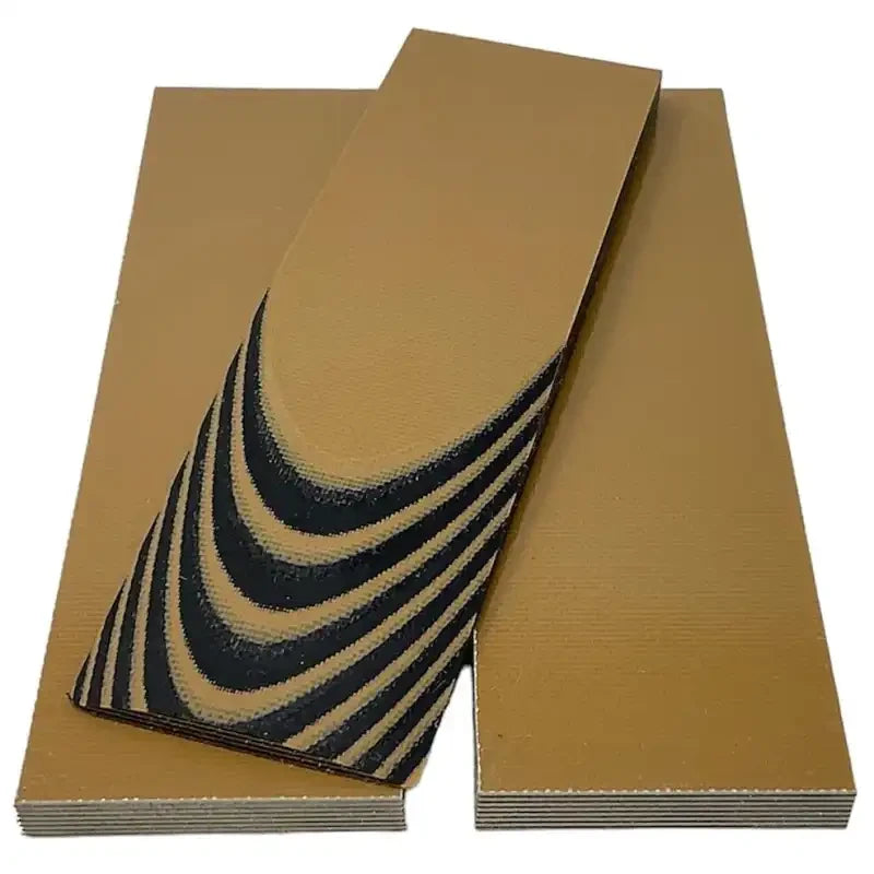 AmeraGrip G10 with Nitrile Rubber- Coyote Brown G10 and Black Nitrile- - Maker Material Supply