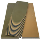 AmeraGrip G10 with Nitrile Rubber- OD Green + Coyote Brown G10 & Black Nitrile - 1/4" Scales - Maker Material Supply