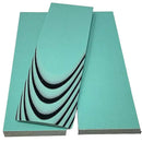 AmeraGrip G10 with Nitrile Rubber- Tiffani Blue w/ Black Nitrile- 1/4" Scales - Maker Material Supply