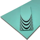 AmeraGrip G10 with Nitrile Rubber- Tiffani Blue w/ Black Nitrile- 1/4" Sheets - Maker Material Supply