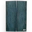 Beech Wood- BLUE- .28" x 1.7" x 5" Scales- Raffir® Wood - Maker Material Supply