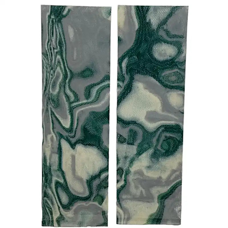 Burl G10 Multicolor Scales- Forest Green/Tan/Grey - Maker Material Supply