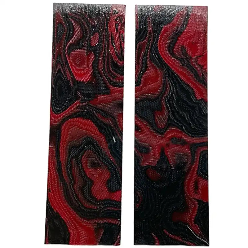 Burl G10 Multicolor Scales- Red/Black - Maker Material Supply