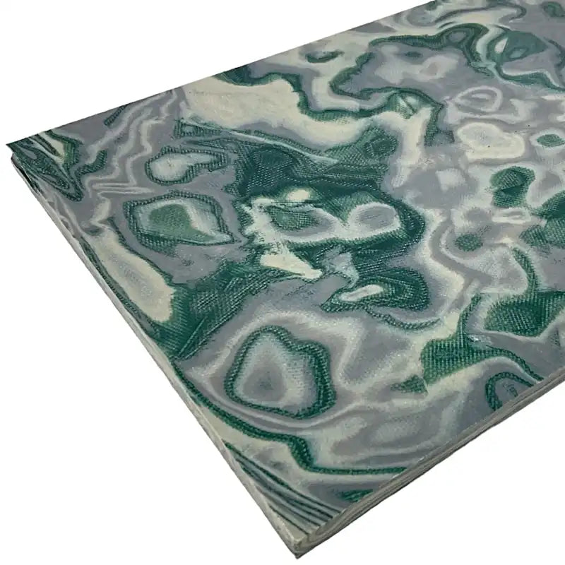 Burl G10 Multicolor Sheets- Forest Green/Tan/Grey - Maker Material Supply