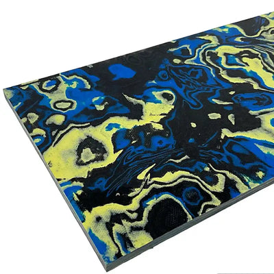 Burl G10 Multicolor Sheets- Yellow/Blue/Black - Maker Material Supply