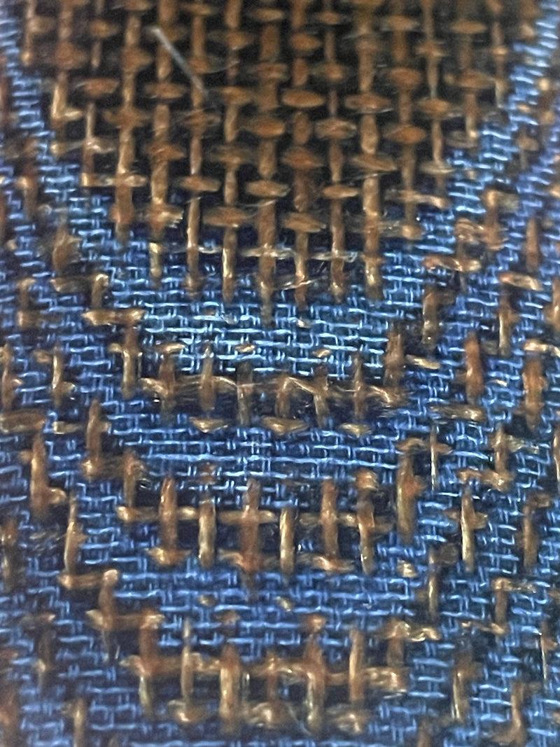 Burlap w Blue Canvas Micarta- "Kamari"- 1/4" Sheets - Maker Material Supply