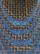 Burlap w/ Blue Canvas Micarta- "Kamari"- 1/4" x 1.5" x 5" Scales - Maker Material Supply