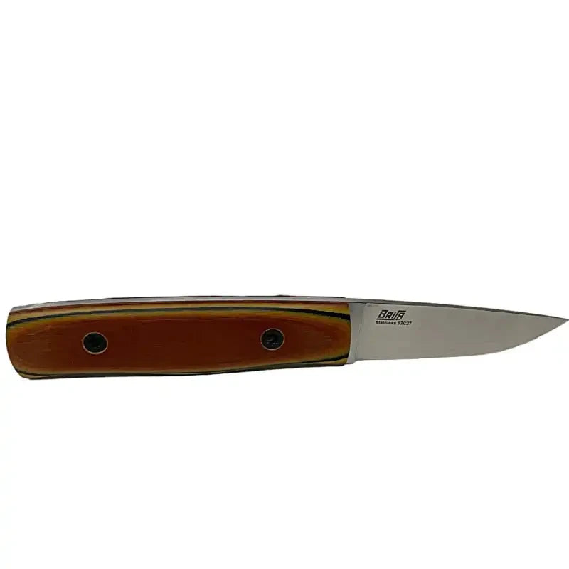 Butterscotch Vintage Linen Micarta- SINGLE BLACK LINE- Scales & Sheets- .098" Thick - Maker Material Supply