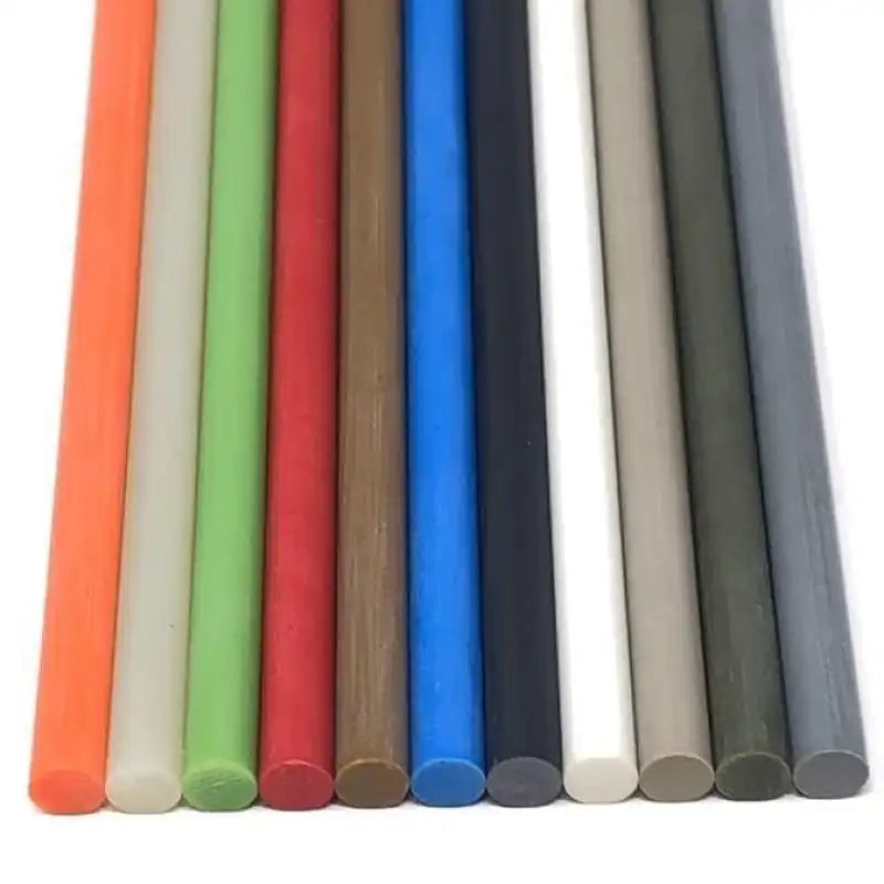 Solid Colored Rods Colored G10 Solid Round Rod- 3/8