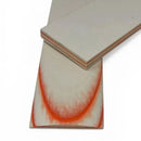 Cream with Double ORANGE Lines- Linen Micarta Scales - Maker Material Supply