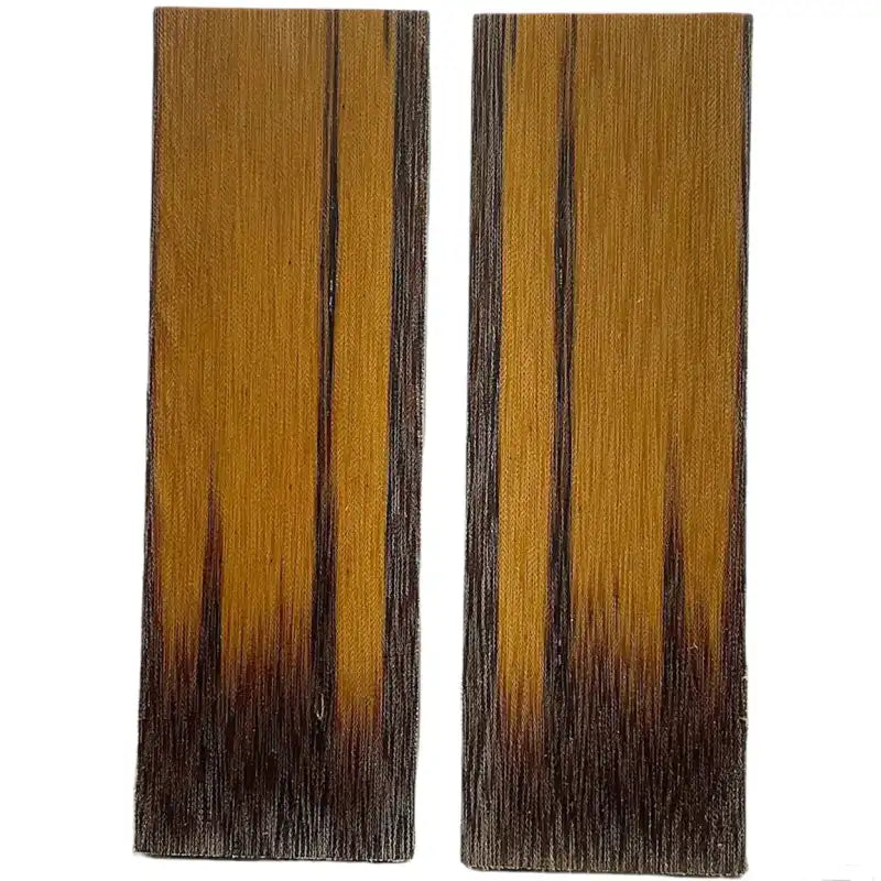Crosscut Vintage Linen Micarta- BURNT ENDS - Maker Material Supply