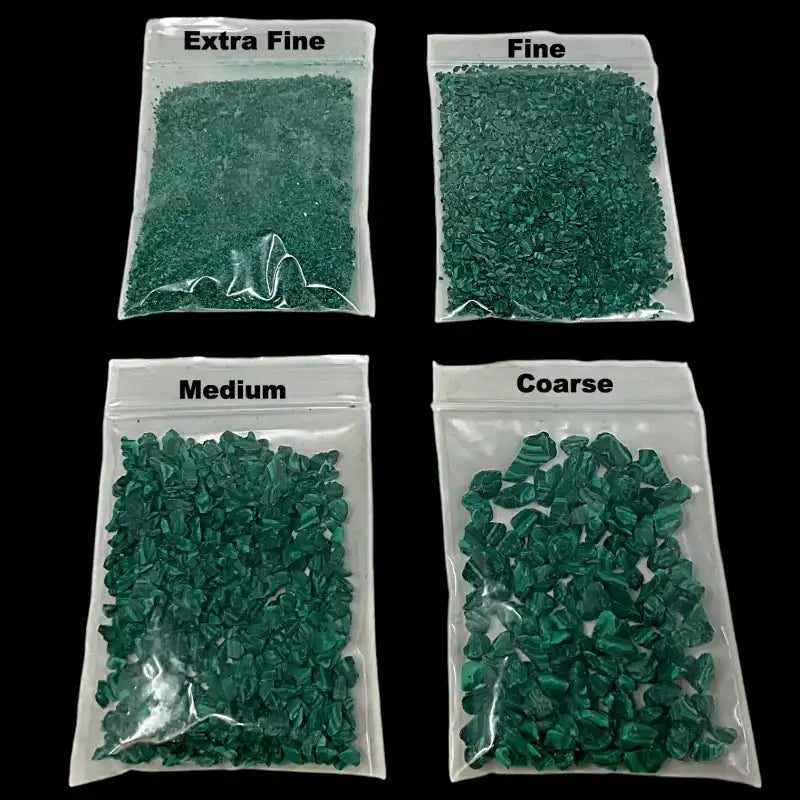 Crushed TruStone- Banded Malachite - Maker Material Supply