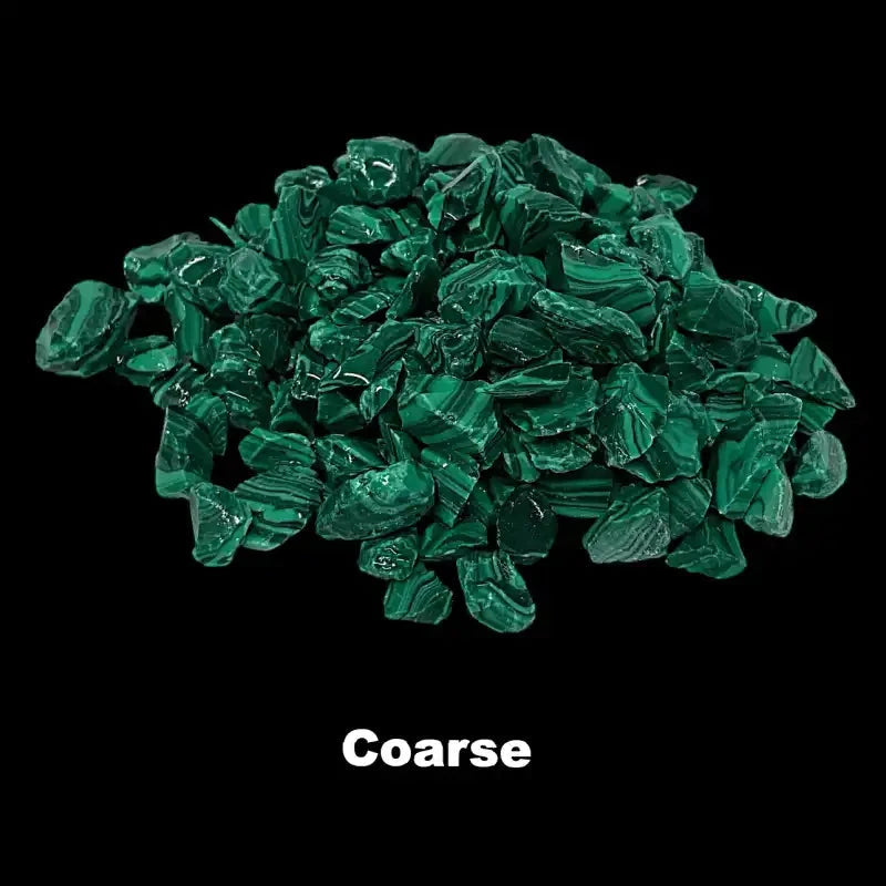 Crushed TruStone- Banded Malachite - Maker Material Supply