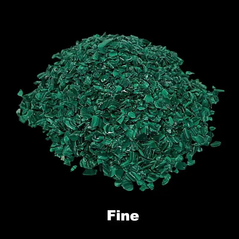 Crushed TruStone- Banded Malachite - Maker Material Supply