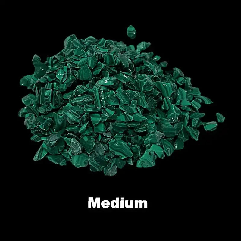 Crushed TruStone- Banded Malachite - Maker Material Supply