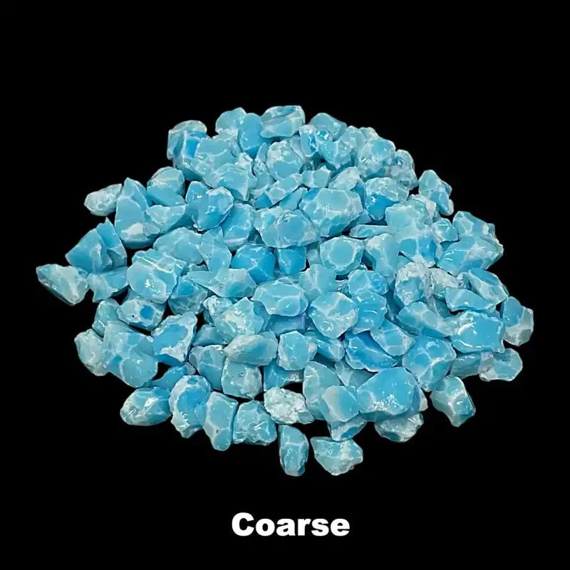 Crushed TruStone Inlay Material- LARIMAR Turquoise - Maker Material Supply