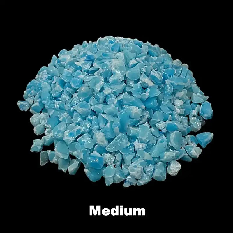 Crushed TruStone Inlay Material- LARIMAR Turquoise - Maker Material Supply