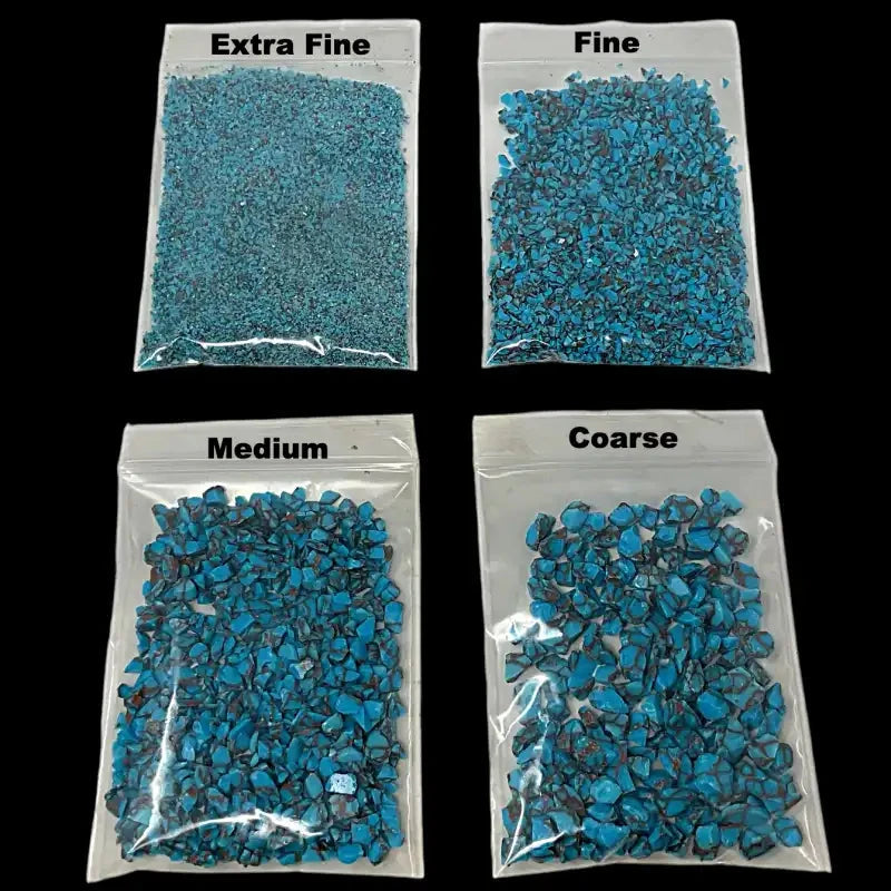 Crushed TruStone- Turqoise w Copper Web - Maker Material Supply