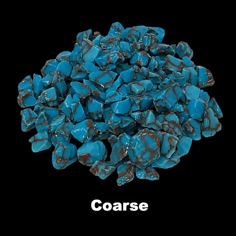 Crushed TruStone- Turqoise w Copper Web - Maker Material Supply
