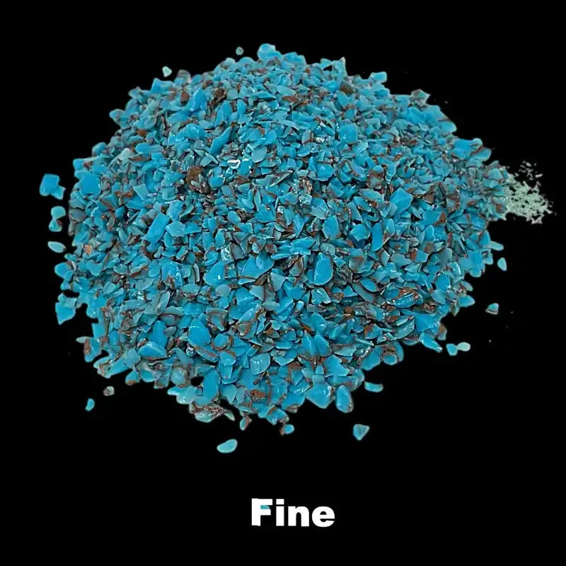 Crushed TruStone- Turqoise w Copper Web - Maker Material Supply